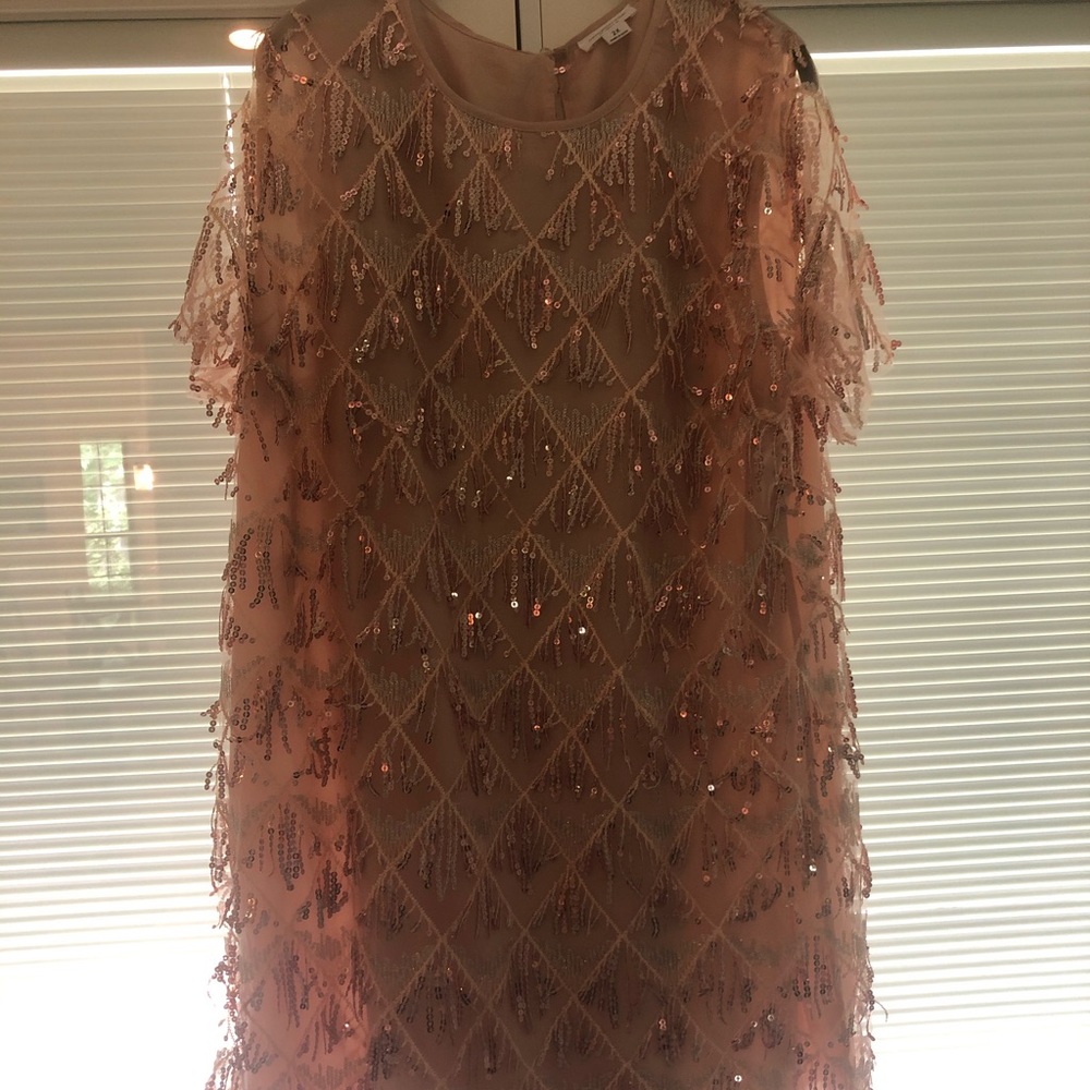 Rose gold sparkle dress